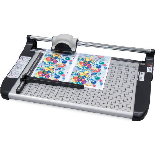 United Rotary Paper Trimmer - 18" Cutting Length - 15 Sheet Capacity - Gray