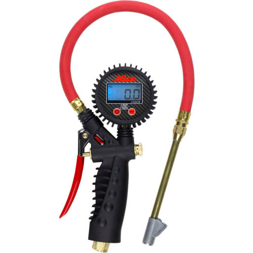 Milton Pro Digital Pistol Grip Inflator Gauge & Straight Foot Dual Chuck, 255 PSI, 36" Hose - S-577D