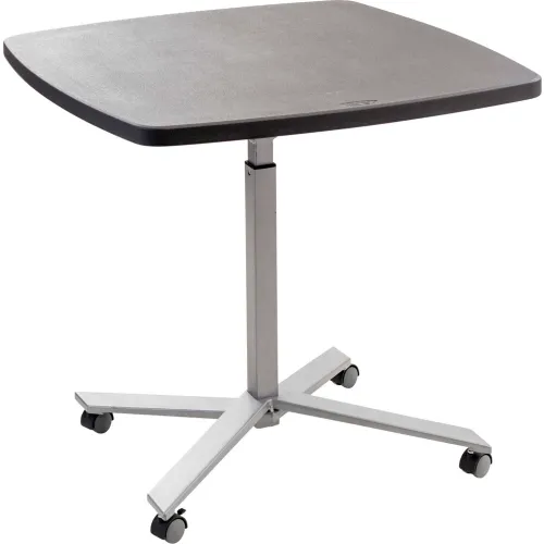 Cafe Time Adjustable-Height Table, Square, 36w x 36d x 30 to 42h, Charcoal Slate, Ships in 1-3 Business Days Cafe Time Adjustable-Height Table, Square, 36w x 36d x 30 to 42h, Charcoal Slate, Ships in 1-3 Business Days
