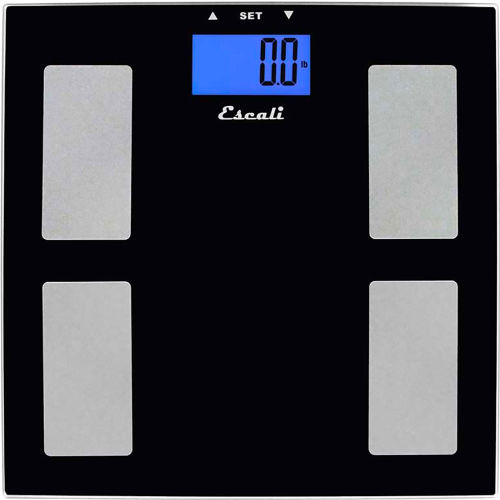 Escali USHM180G Digital Health Monitor Bathroom Scale, 400lb x 0.2lb/180kg x 0.1kg, Glass