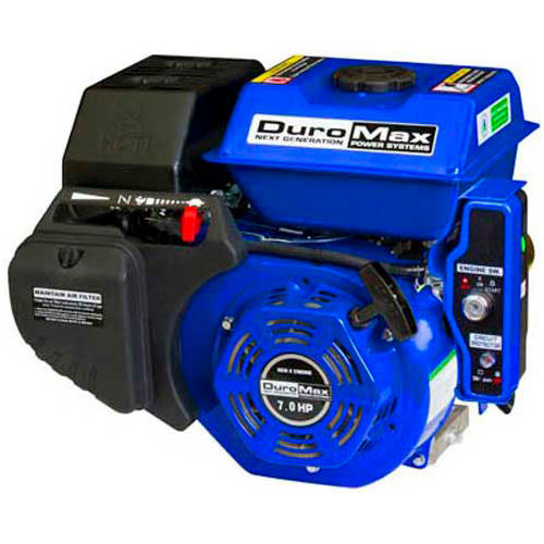 DuroMax XP7HPE Recoil/Electric Start Engine, 7HP, 3/4" Horizontal Shaft